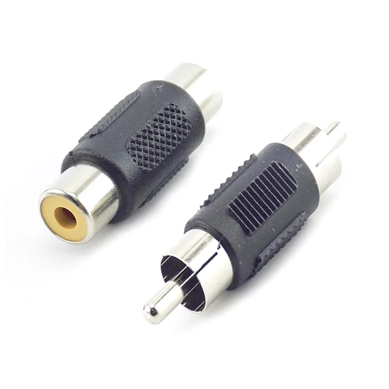 

5pcs RCA Connector Video Audio Extender Cord Cable Converter RCA Female to Female Jack Plug Connector Adapter Male to Male