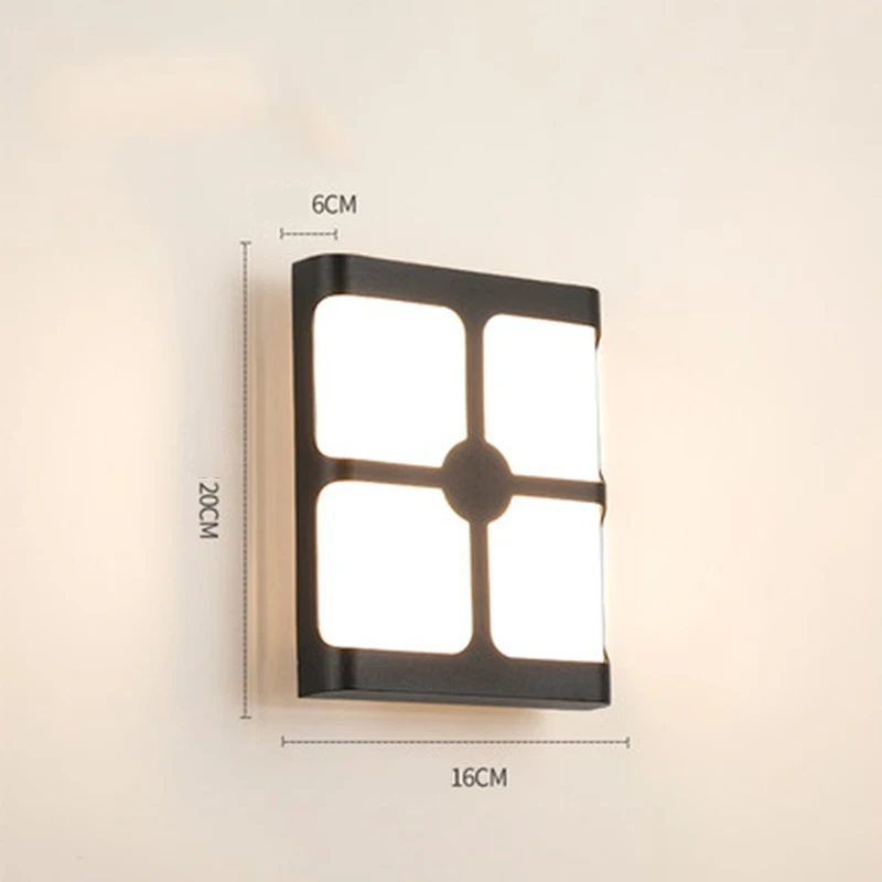 

Outdoor waterproof villa outdoor creative simple courtyard aluminum LED wall lamp