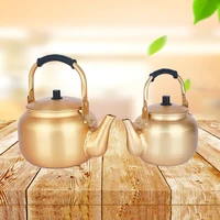 2l3l yellow aluminum teapot lightly boil water pot korean rice jug household gas kettle warm jug with minor flaws