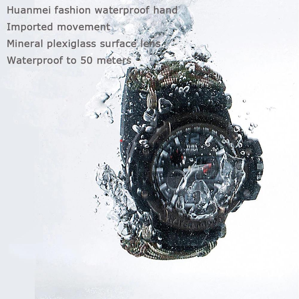 На открытом воздухе Выживание часы Многофункциональный Водонепроницаемый