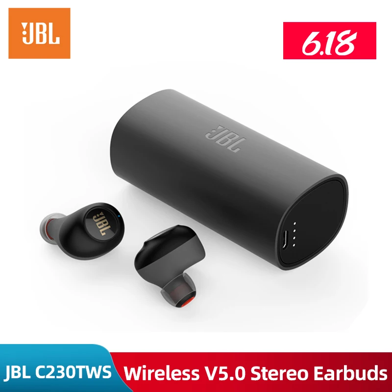 Беспроводные наушники JBL C230TWS Bluetooth V5.0 стереонаушники с микрофоном вкладыши