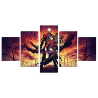 japanese fate stay night wall art poster canvas painting nordic wall pictures living room decor gifts for anime fans no frame