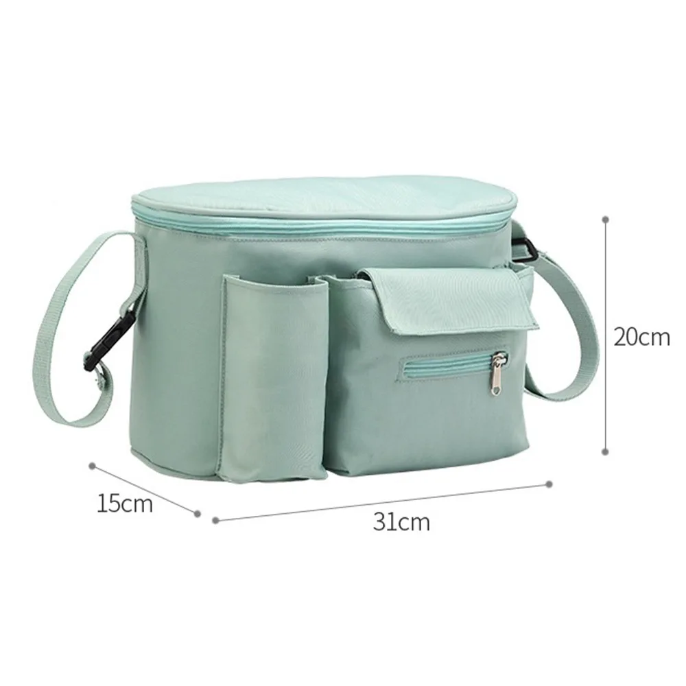

Baby Stroller Bag Large Bottle Cup Holder Diaper Bags Outdoor Hanging Carriage Mommy Bag Infant Care Organizer Shopping Bag