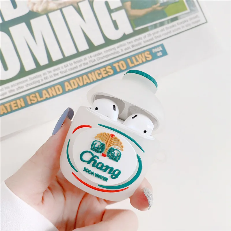 

For Airpods 1/2 Case,Suda Water Case For Airpods Case,Soft Silicone Earphone Headphone Cover For Airpods Pro Case