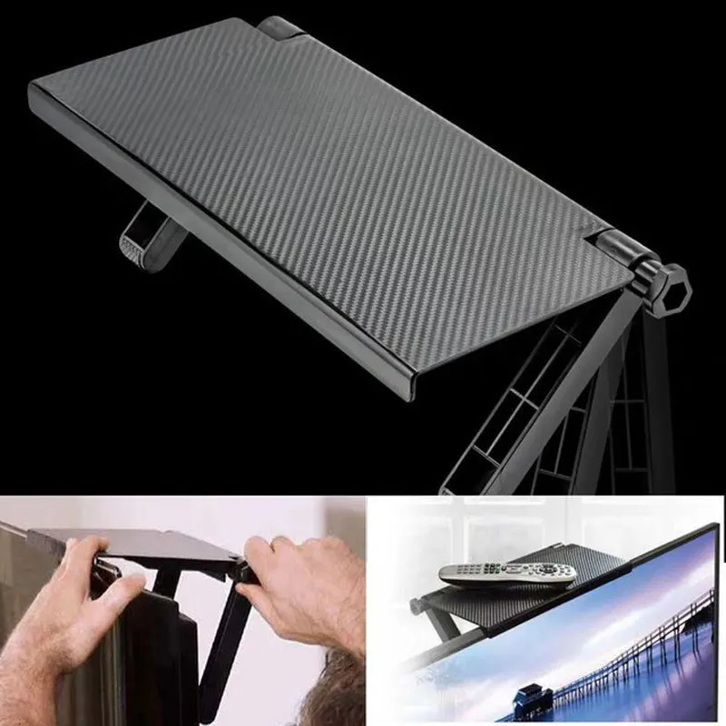 

1Pcs TV Screen Caddy Screen Top Shelf Desktop Stand Tv Shelf Router Shelves Computer Monitor Storage Rack