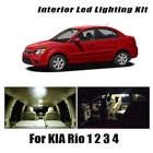 Canbus для KIA Rio 1 2 3 4 DC JB UB YB 2001-2019 2020 Автомобильный светодиодный внутренний купол багажник номерной знак освесветильник автомобисветильник аксессуары