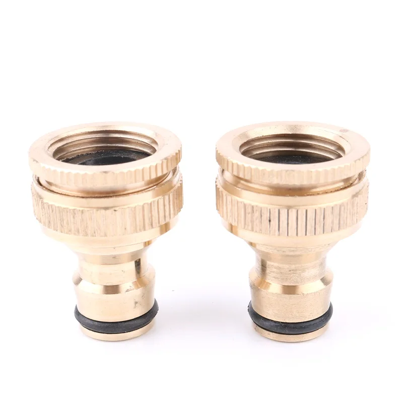 2 шт. Алюминий 1/2 &quotдо 3/4&quot резьба Быстрый разъем Сад водяной пистолет суставов