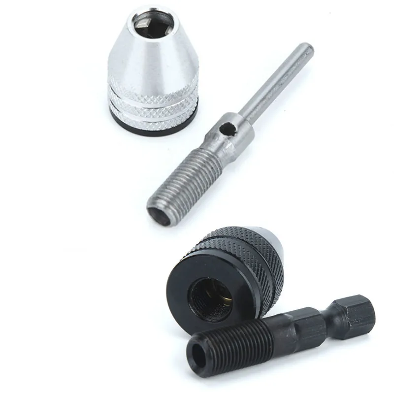

1pc 6.35mm Quick Change Keyless Drill Bit Chuck Hex Shank Adapter Converter Tool