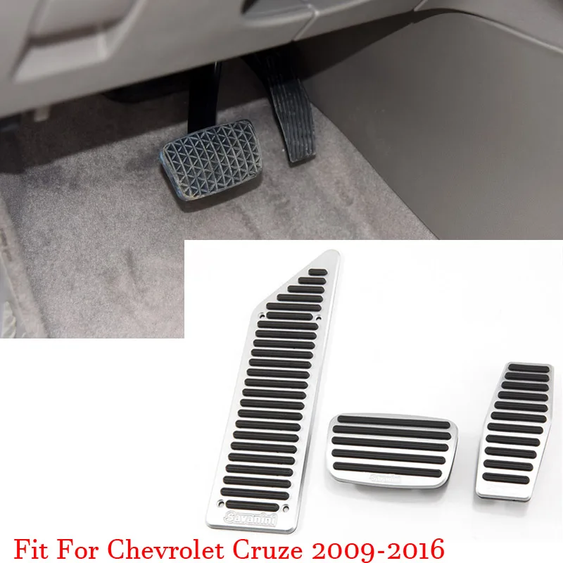 Alloy Accelerator Gas Brake Footrest Pedal Plate Pad Cover Fit For Chevrolet Cruze 2009-2016 AT enlarge