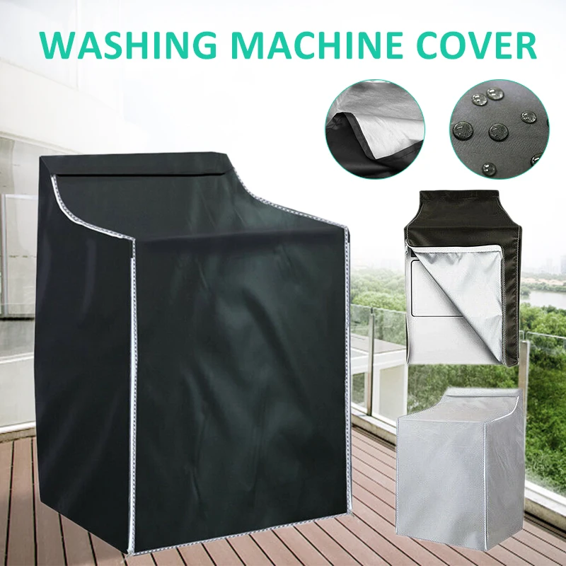

Dustproof Washing Machine Laundry Dryer Cover Oxford Cloth Waterproof Sunscreen Protective Covers Household Supplies