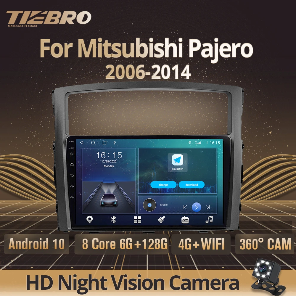 Автомагнитола 2DIN на Android 10 0 для Mitsubishi Pajero 2006-2014 стереоприемник GPS-навигация