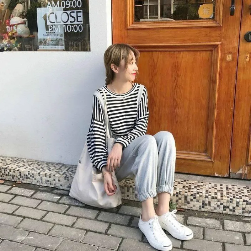 

Womens Sleeveless Knitted Ankle-length Harem Pants Women Spring Sweet Ruffles Overalls Rompers with Students Chic Ins Jumpsuits