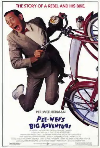 PEE WEE'S BIG ADVENTURE Movie Paul (Pee wee Herman) Reubens SILK POSTER Wall painting | Дом и сад