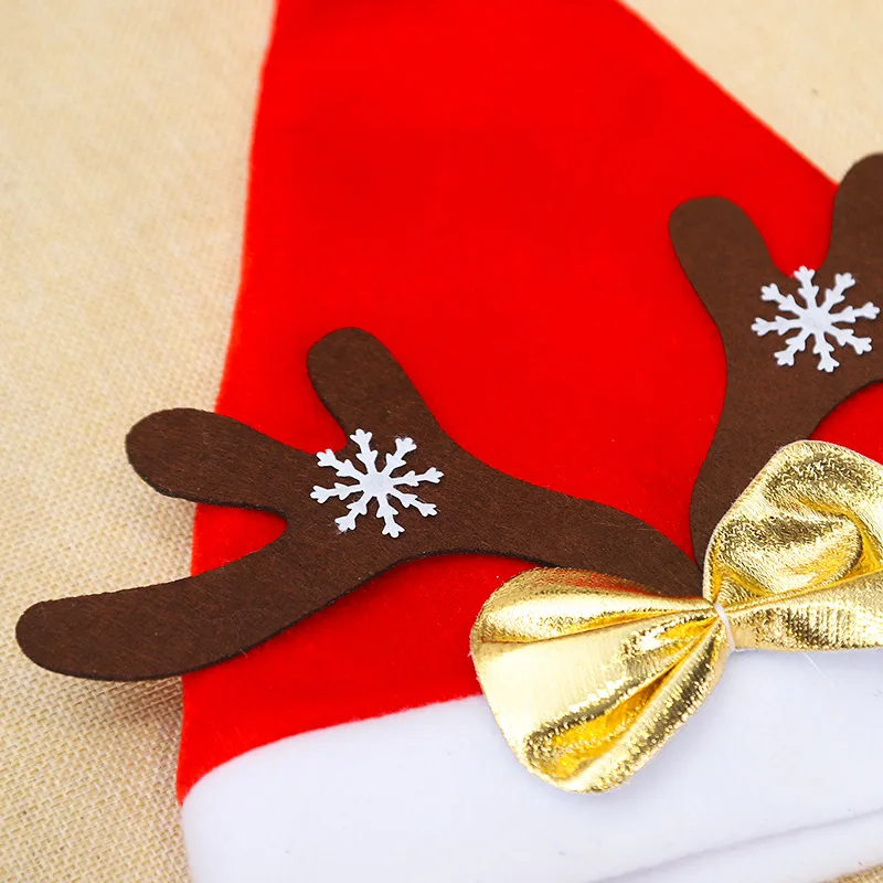 

New Red Antler Hat Gold Velvet Thickened Christmas Carnival Party Dress Up Shopping Malls, Hotels, Bars and Restaurants Gifts