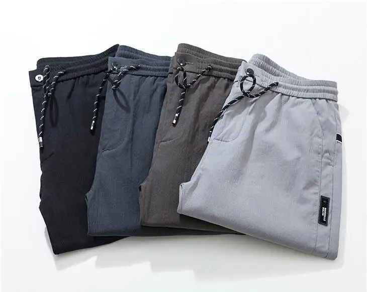 

New 2020 Summer Bermuda Casual Shorts Male Fashion Solid Color Men's Beach Cotton Shorts Brand clothes 4 Colors M29