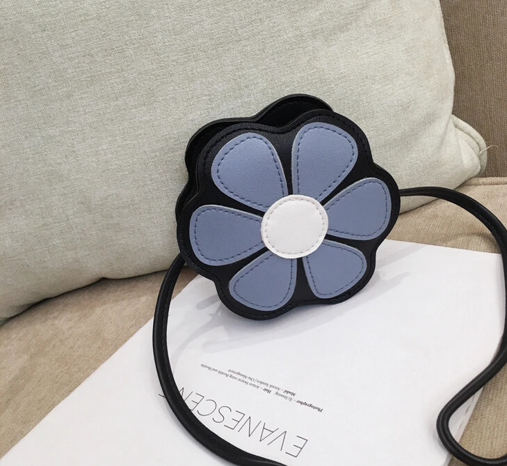 

Kids Girls Flower Shoulder Purse PU Patchwork Zipper Tote Purse Cute Crossbody Bag Messenger Bag