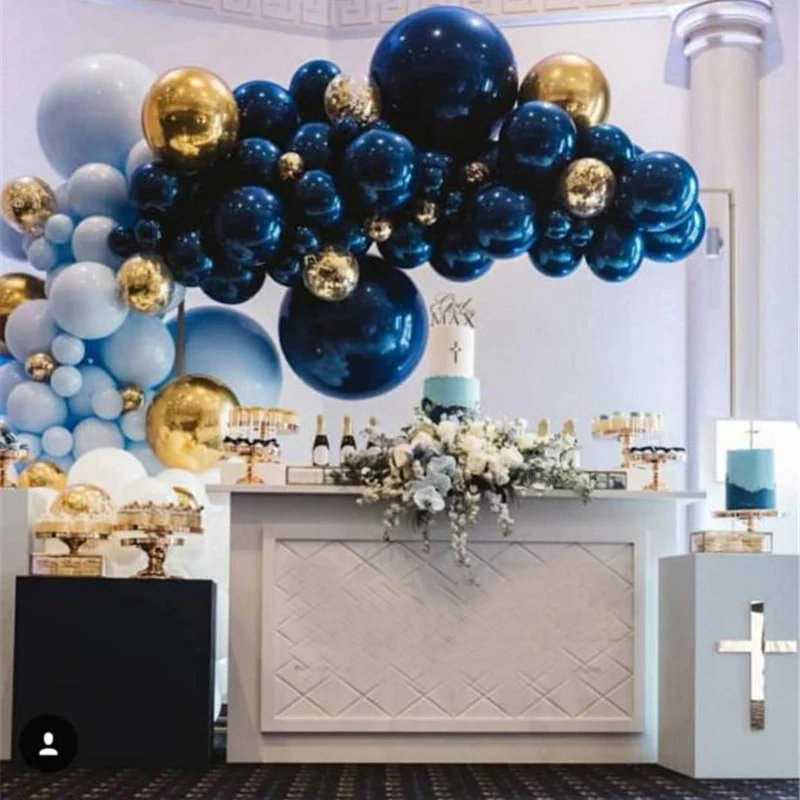 Сапфировый синий воздушный шар сапфировый украшение для дня рождения свадьбы