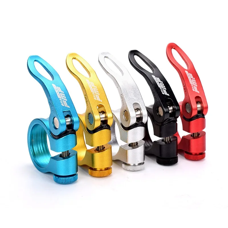 

31.8mm 34.9mm Bicycle Seatpost Clamp Ultralight Quick Release MTB Mountain Road Bike Cycling Seat Post Seatpost Clamp 5 colors