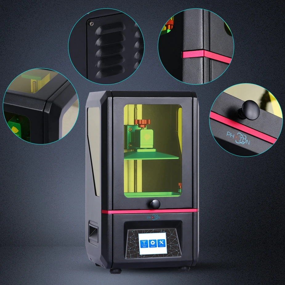 ANYCUBIC Photon 3d принтер размера плюс UV-LED сенсорный экран SLA конечный ломтик внутренний Рабочий стол УФ Смола sla 3d принтер diy комплект