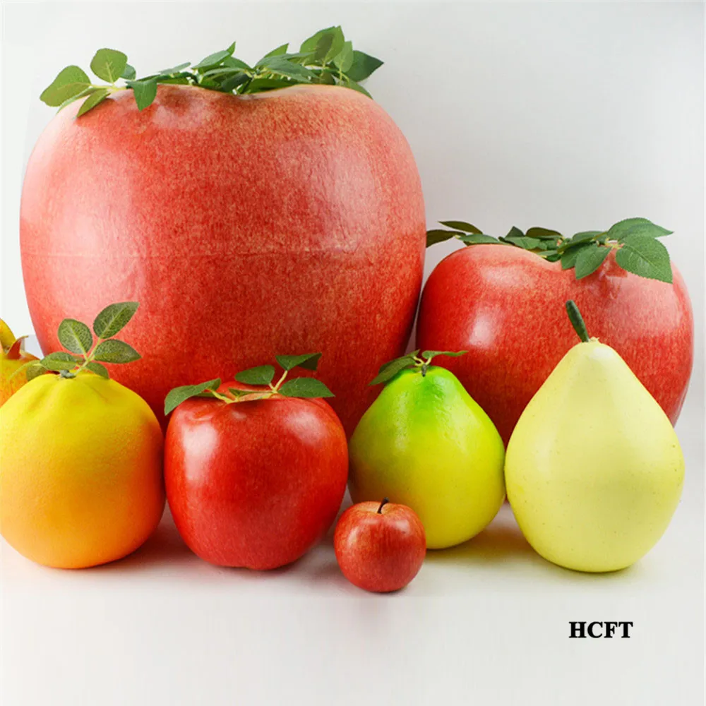 

Store shop decoration big watermelon pomelo pomegranate lemon apple peach pear Artificial Simulation fake fruit model