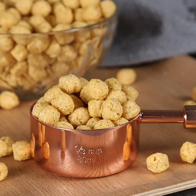 

Simple Style Light Luxury Walnut Handle Copper-plated Measuring high quality and convenient 100% practical household items