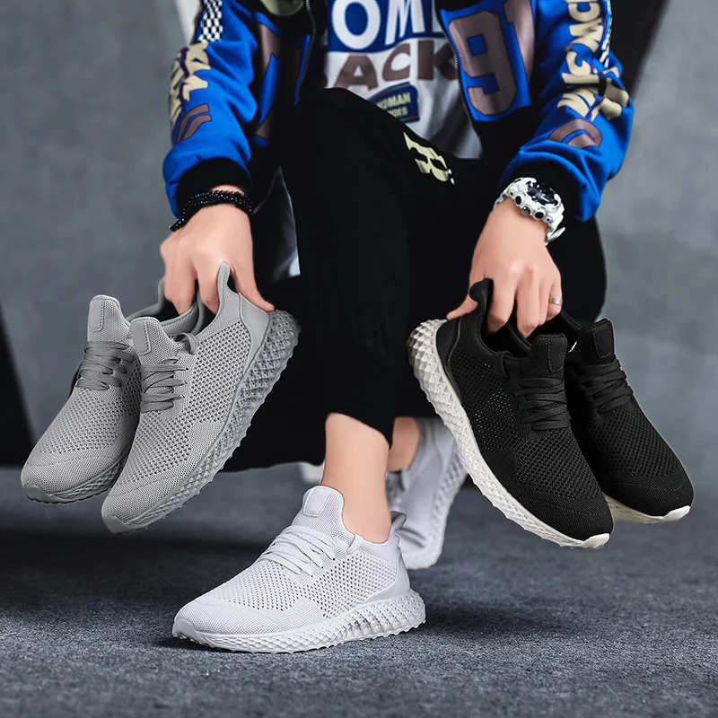 

2019 New Spring Autumn Male Sneakers Men Zapatos De Hombre Mesh Breathable Men Casual Running Shoes Tenis Masculino Adulto