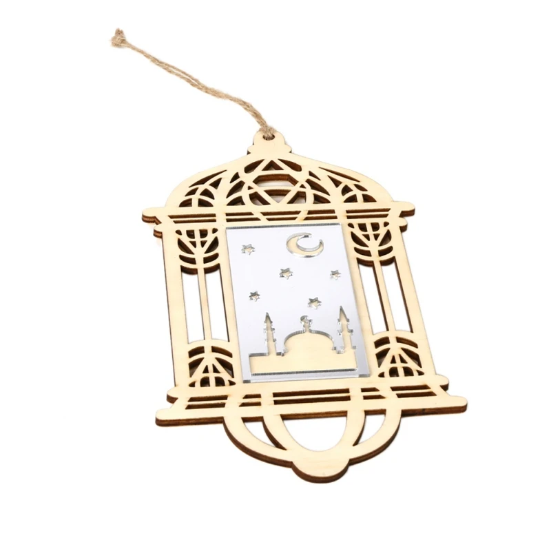 ИД деревянный кулон Мубарак декор для DIY украшения на Рамадан Висячие Подвески