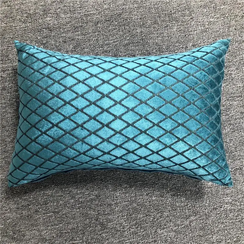 

Diamond Sofa Lumbar Pillowcase Home Decorative Cutting 30x43cm Velvet Cushion Case