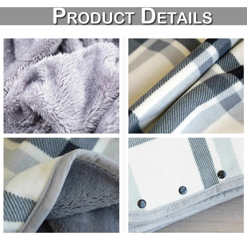 Многофункциональное фланелевое одеяло с гигроскопичным подогревом Двухслойное