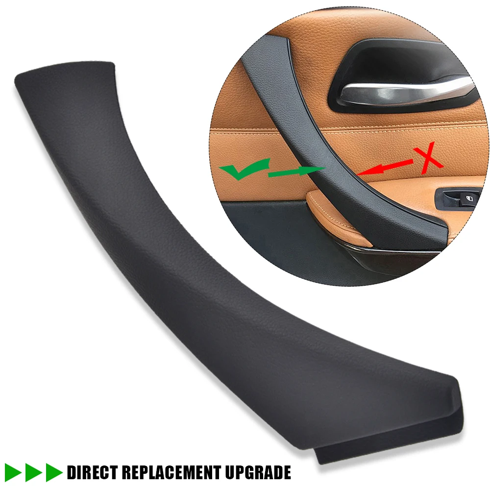 

Beige/Black Car Inner Door Handle Right Left Side Pull Handle ABS+PC For BMW E90 E91 3 Series