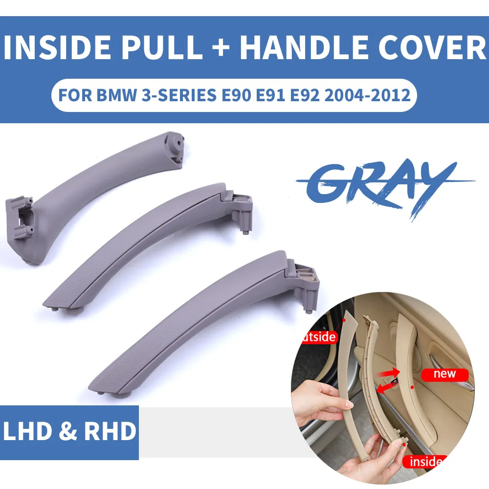 Внутренняя дверная крышка с ручкой для BMW 3 серии E90 E91 E92 316 318 320 325 328i|Комнатные
