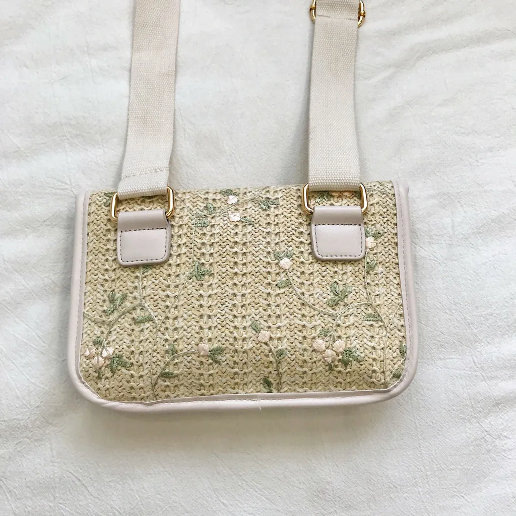 Женская сумка-мессенджер 2019 Новая модная тканая соломенная сумка на одно плечо