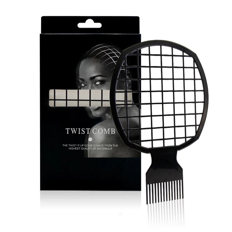 

2 In 1 Dirty Braid Comb Afro Twist Hair Comb African Men's Hairdressing Afro Professional Comb Twist Wave Curly Brush Comb
