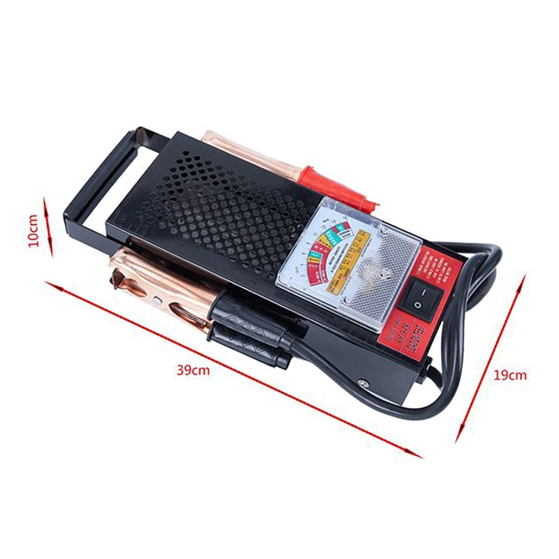 

Portable Analyze Metal Pointer Indicator Light 6V 12V Battery Load Tester Durable Tool Motorcycle 100 Amp Car Truck