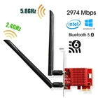 Wi-Fi-адаптер Intel Ax200, 5 ГГц, ax200ngw, Wi-Fi-ключ 5 ГГц, Bluetooth-сеть, Wi-Fi 6 карт, Pci Express антенна для ПК