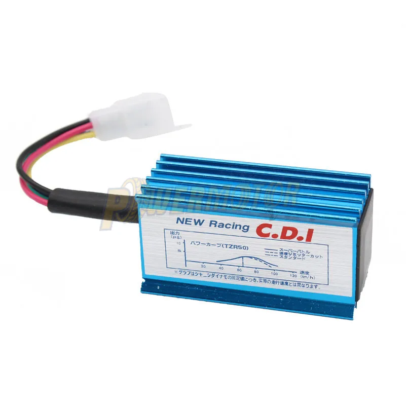 Синий гоночный AC CDI Коробка зажигания 5 контактов Катушка для квадроцикла