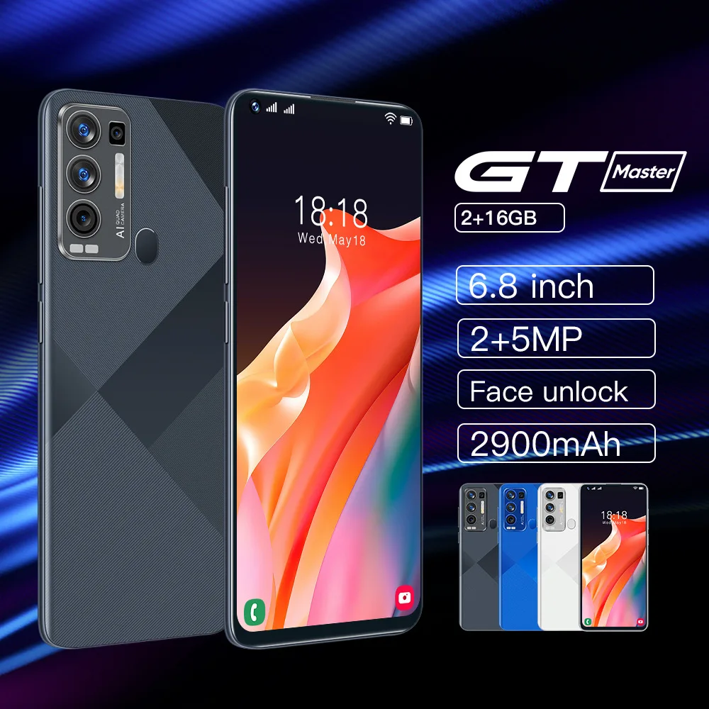 

Gtmaster 2022 New 16+512gb Cross-Border Perforated High-Definition Screen 6800mAh Android Smart 5g Mobile Phone