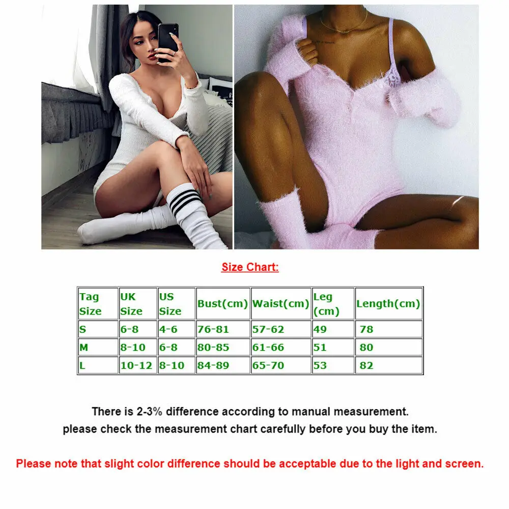 Женский сексуальный однотонный комбинезон с v-образным вырезом зимний женский