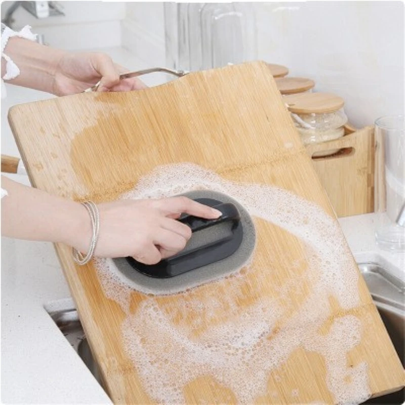 

Strong Decontamination Bath Brush Sponge Tiles Brush Hot Sale Magic Strong Decontamination Bath Brush Kitchen Clean Tools