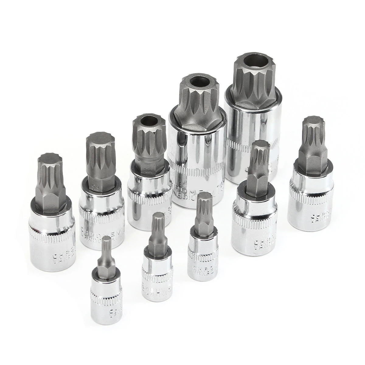 

10pcs XZN 12Point Triple Square Spline Bit Socket Adapter Tamper Proof For BMW