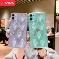 funny cute bear for iphone 11 pro case for iphone 12 11 13 pro max x xr xs max 6s 7 plus se 2020 12 13 mini silicone case coque
