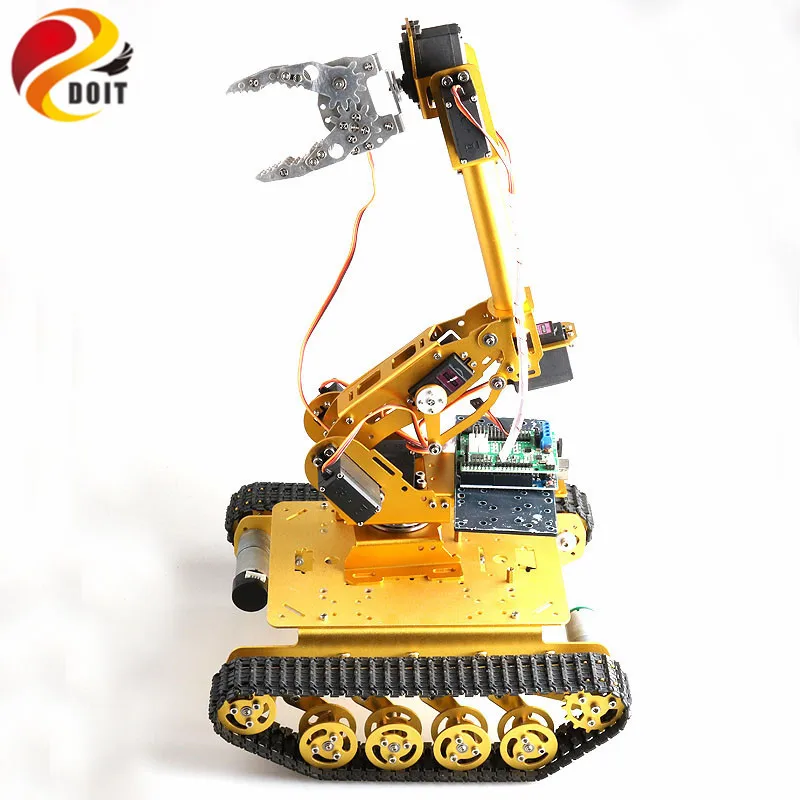 Мобильный робот TS100 амортизатор шасси танка + 8 DOF механический рычаг для захвата