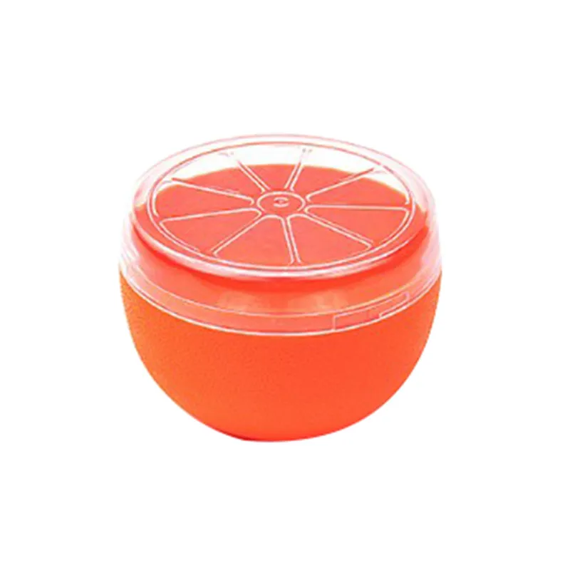 Orange Мини милые растительного закрывающаяся коробка фрукты контейнер Еда контейнеры лук лимон помидоры Портативный контейнер для консервирования контейнер для хранения - Цвет: Orange