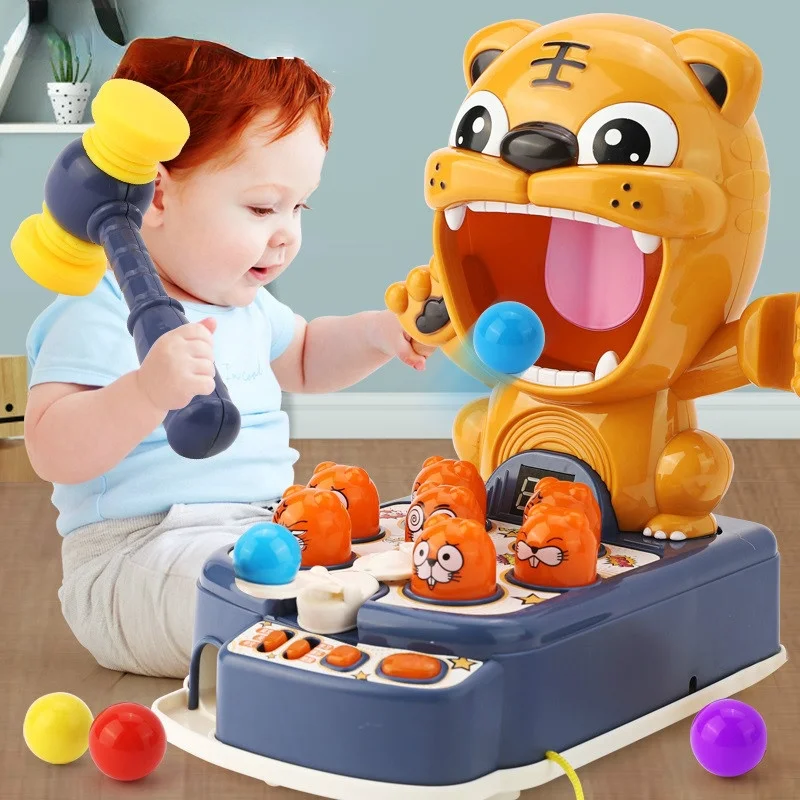 

Children Light Music Whac-A-Mole Toys Multifunctional Play Hit Hammering Game Educational Interactive Toys Christmas Gift