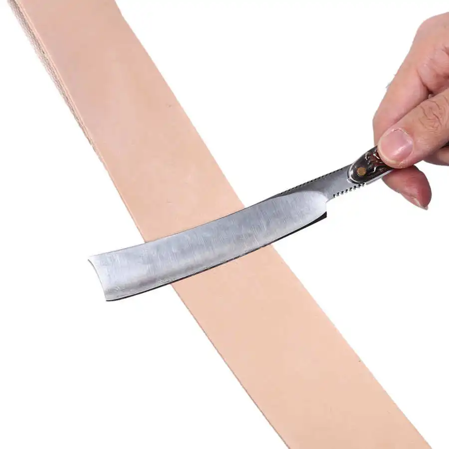 Двухслойная кожаная прямая точилка для бритвы с ремешком Zaror пояс Прочный