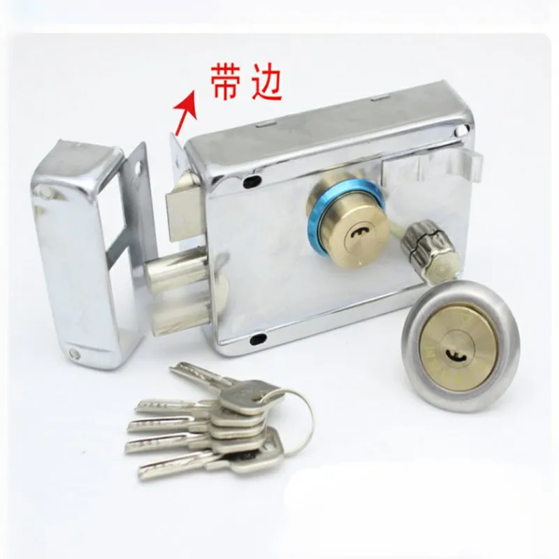 Лучший внешний Железный дверной замок Противоугонный многокражный деревянный