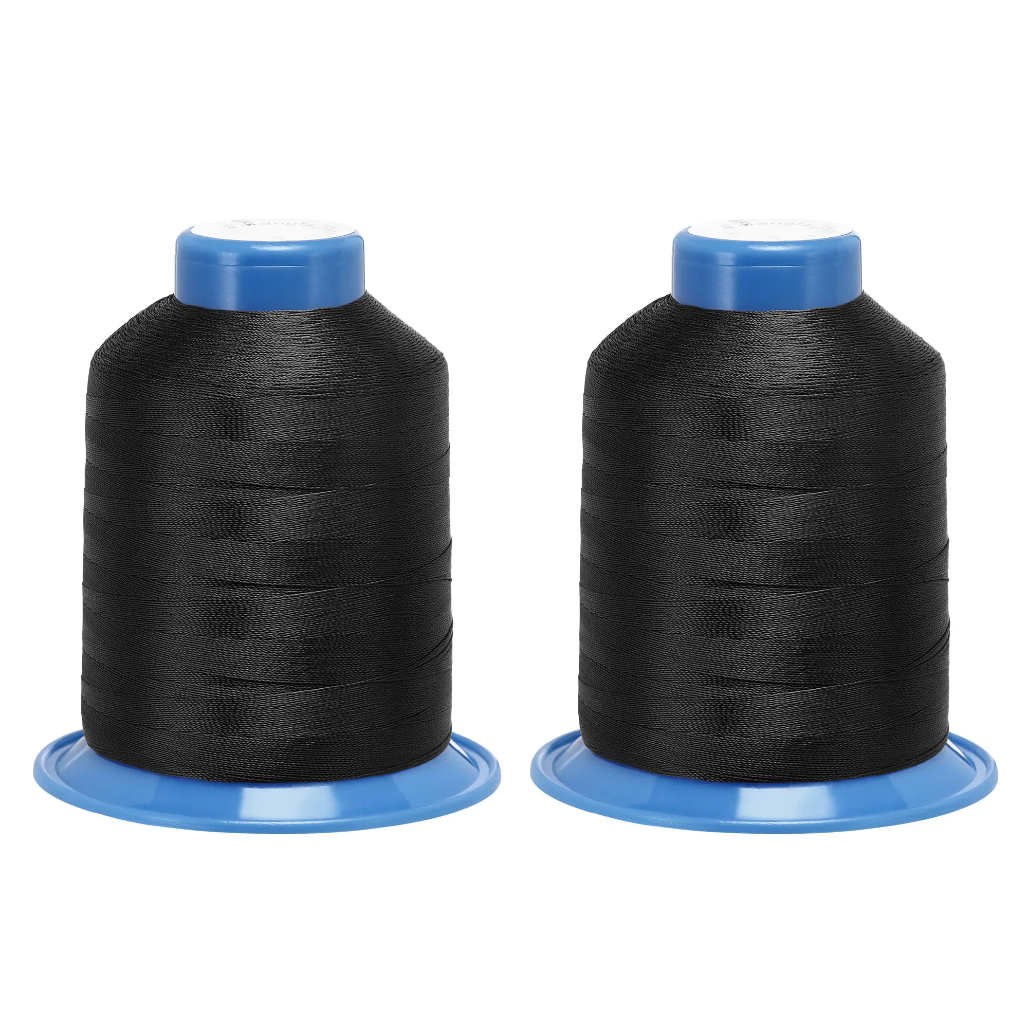 

Uxcell Bonded Polyester Threads Extra-strong 1968 Yards 150D/0.25mm (Dark Black, 2pcs)