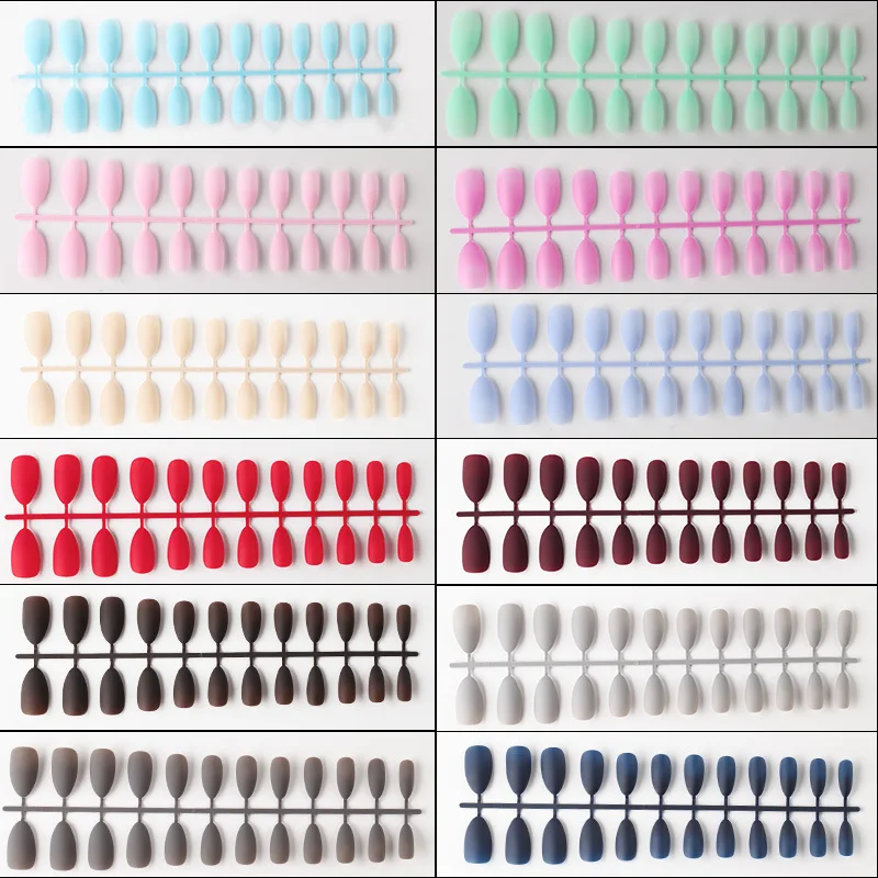 Накладные ногти наконечник многоцветный УФ эффект поддельные полное покрытие