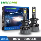 YHKOMS 100W 30000Lm автомобильный светильник светодиодный Canbus H1 H4 H7 H11 светодиодный 9005 9006 9012 светодиодный головной светильник s лампы автомобилей Авто светодиодные лампы 12 В 6000 К