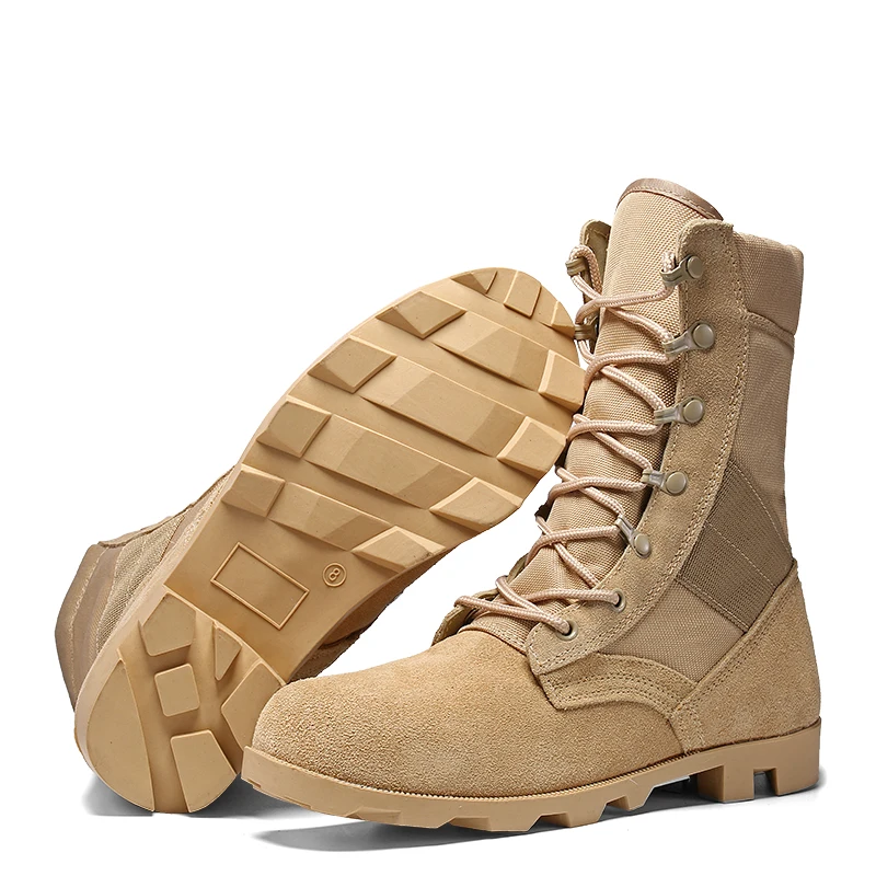 

Men Desert Tactical Military Boots Breathable Outdoor Zapatos Ankle Lace-up Combat Boots Quality Special Force Tactical Shoes